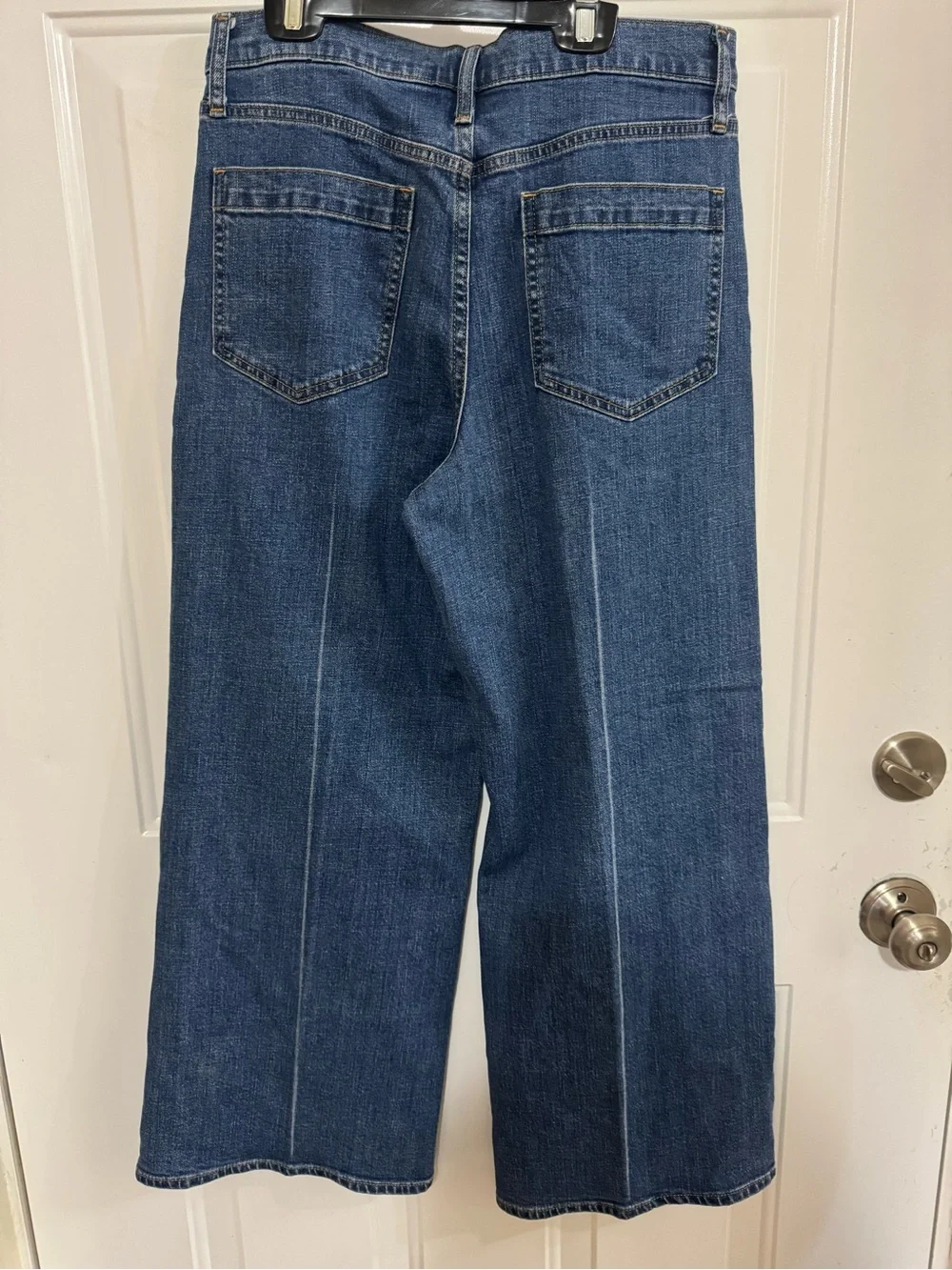 Gap High-Rise Wide Leg Women's Jeans in Dark Blue - Picture 4 of 7